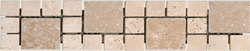 Tuscany Noce & Beige 3.03"x12" (Travertine)