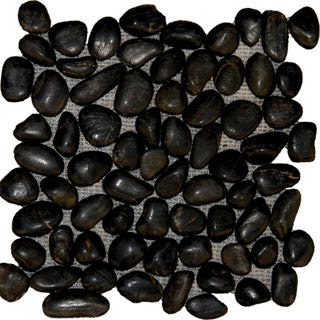 BLACK POLISHED PEBBLES