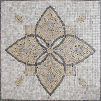 Marble Medallion Style 3 Tumbled Materials Emperador
