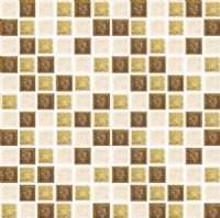 1"X1" Perseus Gold Jewel Mosaic